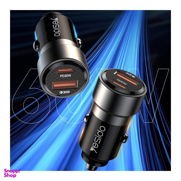 شارژر فندکی فست شارژ یسیدو مدل Y-54