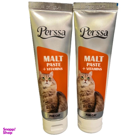 خمیر مالت گربه پرسا مدل مولتی ویتامین وزن 100 گرم بسته 2 عددی