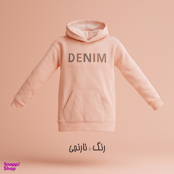 هودی زنانه کد 1162 رنگ نارنجی