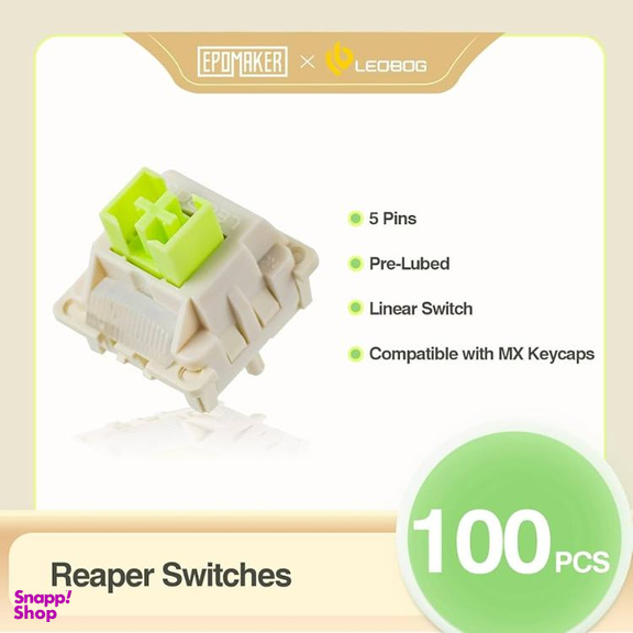 سوییچ کیبورد مکانیکال مدل LEOBOG Reaper بسته 100 عددی