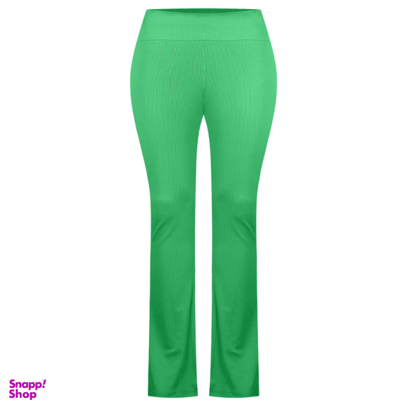 شلوار زنانه مدل کبریتی دمپا چاکدار کد 90230 رنگ سبز