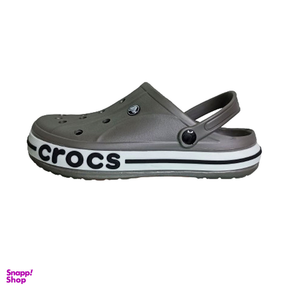 دمپایی مردانه طرح کراکس رنگ خاکستری