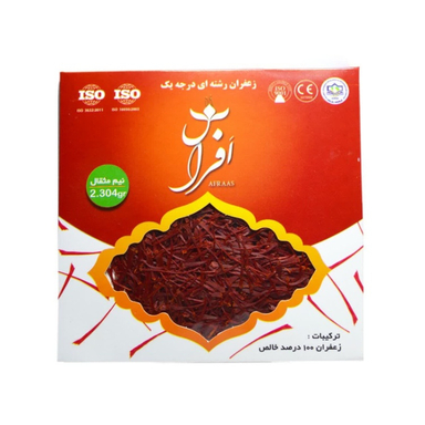 زعفران سوپر نگین افراس وزن 1 گرم