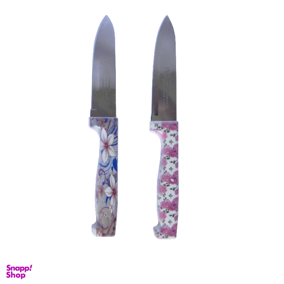 چاقو گلدار آشپزی کد 0011 بسته 2 عددی