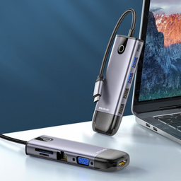 هاب 10 پورت USB-C مک دودو مدل HU-7420 طول 15 سانتی‌ متر