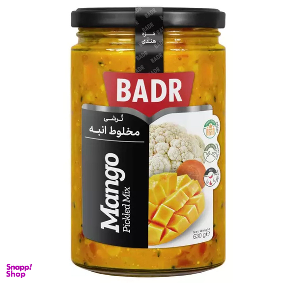 ترشی مخلوط در سس انبه بدر وزن 630 گرم