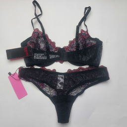 ست سوتین و شورت زنانه برتا کد 2020SP رنگ مشکی