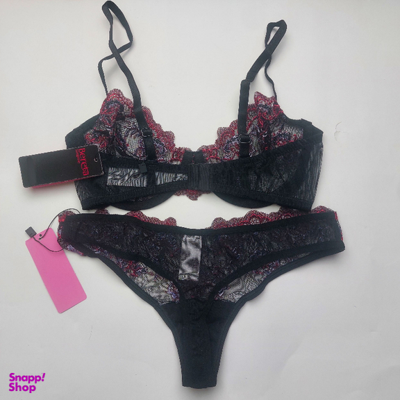 ست سوتین و شورت زنانه برتا کد 2020SP رنگ مشکی