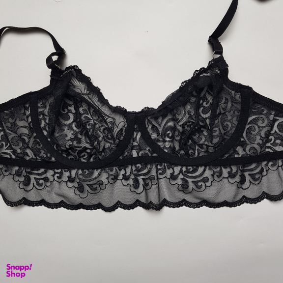 ست شورت و سوتین زنانه برتا مدل تری کد 4088AB رنگ مشکی
