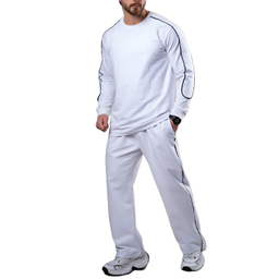 ست تیشرت و شلوار مردانه گلکسی کد 9 رنگ سفید