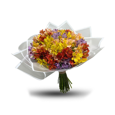 دسته گل طبیعی السترومریا