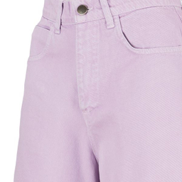 شلوارک زنانه سرژه مدل 229126 کتان رنگ یاسی