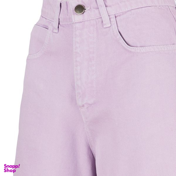 شلوارک زنانه سرژه مدل 229126 کتان رنگ یاسی