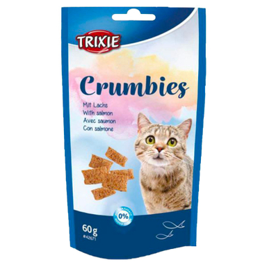 تشویقی گربه گربه تریکسی مدل Crumbies طعم گوشت پرندگان وزن 60 گرم