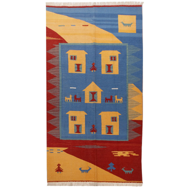 گلیم دستباف سی پرشیا کد 171523 سایز 223x122 سانتی‌ متر