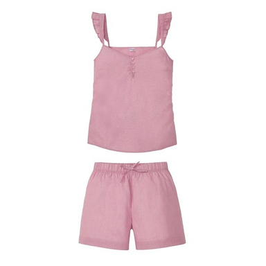 ست تاپ و شلوارک زنانه اسمارا کد 0256 رنگ کالباسی