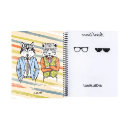 دفتر مشق 100 برگ سم مدل حیوانات سه بعدی