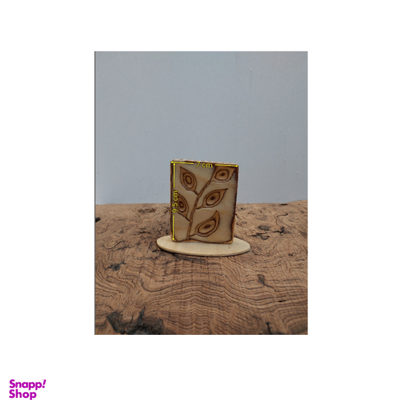 استند چوبی منبت کاری مدل برگ کد SI003