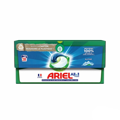قرص ماشین لباسشویی آریل مدل All In 1 Alpine بسته 28 عددی