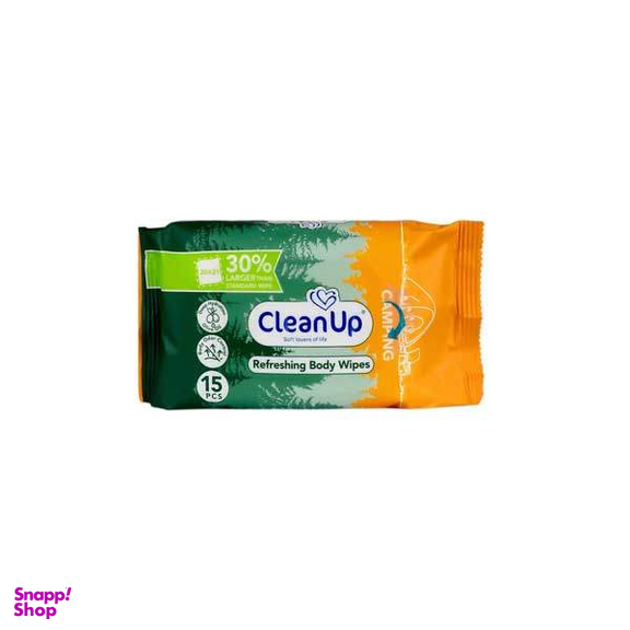 دستمال مرطوب کلین آپ کد 44502 بسته 15 عددی