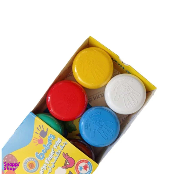 رنگ انگشتی 6 رنگ آریا مدل 77003
