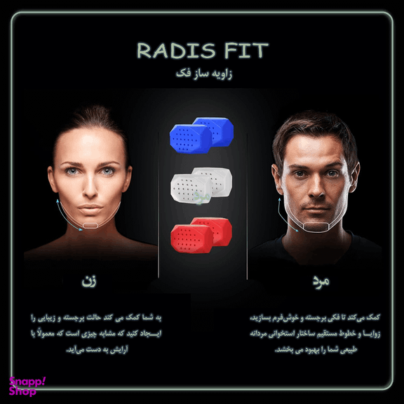 زاویه ساز فک رادیس فیت مدل Full Weight بسته 6 عددی