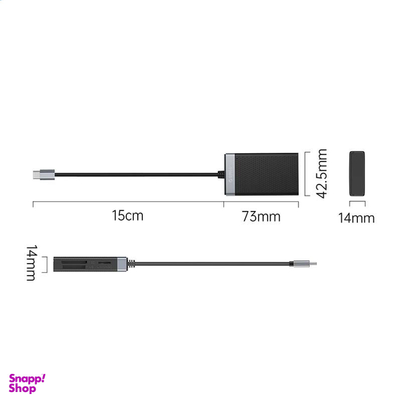 کارت خوان 4 پورت TF\SD\CF\MS اوریکو مدل CL4D-C3