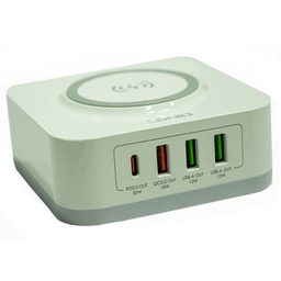 شارژر رومیزی بی سیم 32W الدینیو مدل AW004