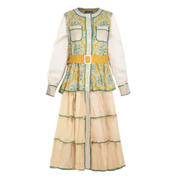 مانتو زنانه گره استایل مدل پرچین