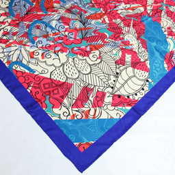 روسری زنانه آنالیا مدل ابریشم مزونی کد 9071