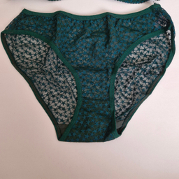 ست شورت و سوتین زنانه ژوبین طرح ستاره کد 02 رنگ سبز تیره