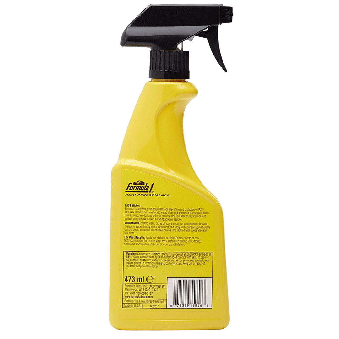 اسپری واکس فوری بدنه خودرو فرمول وان مدل Fast Wax حجم 473 میلی لیتر