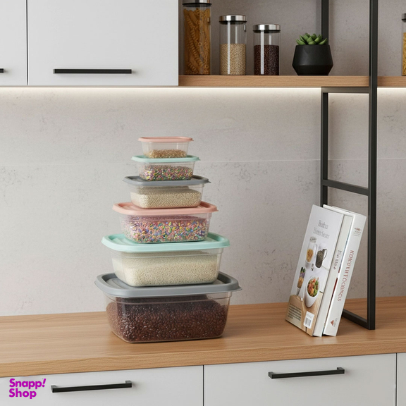 ظرف نگهدارنده نورینو مدل کاج مجموعه 6 عددی