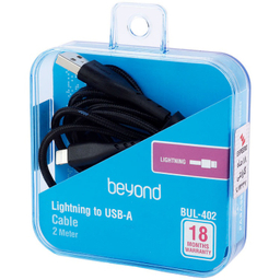 کابل شارژ و دیتا Lightning به USB بیاند مدل BUL402 طول 2 متر