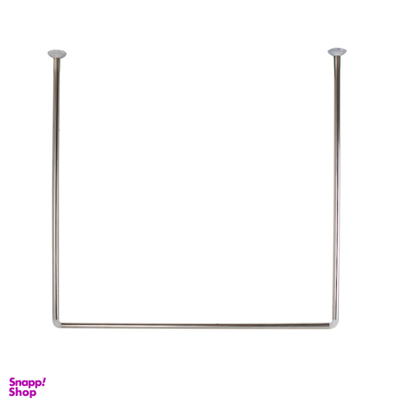 میله پرده حمام پیسو مدل U سایز 90x90 سانتی متر