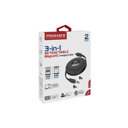 کابل تبدیل USB-C به USB-C/ microUSB / لایتنینگ پرومیت مدل QUIVER.B طول 1 متر
