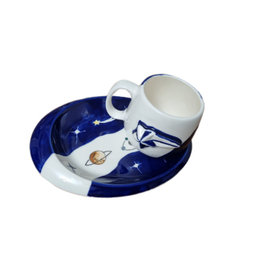 ست ماگ و زیر ماگی سرامیکی طرح منظومه شمسی