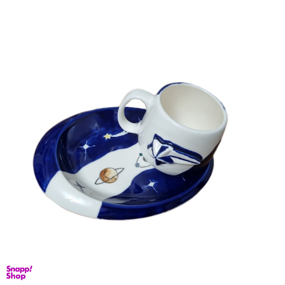 ست ماگ و زیر ماگی سرامیکی طرح منظومه شمسی