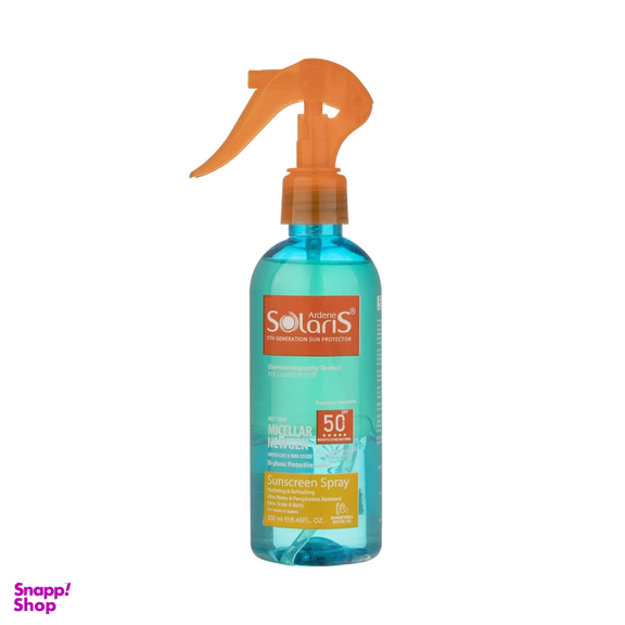 لوسیون دوفازی ضد آفتاب آردن سولاریس مدل Micellar Newgen حجم 250 میلی لیتر