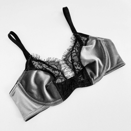 ست سوتین و شورت زنانه نوشه پوش مدل پلانچ کد 85001 رنگ طوسی