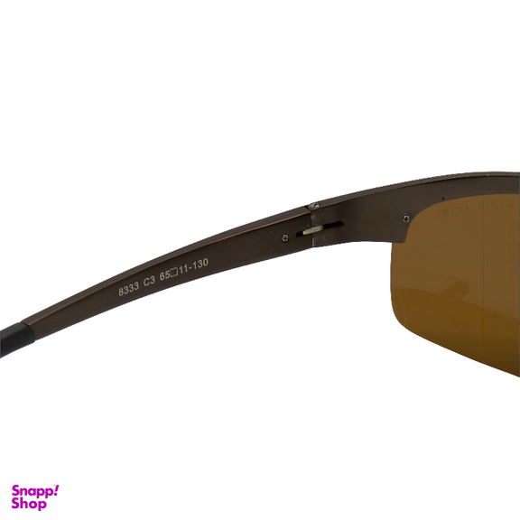 عینک آفتابی مردانه پلیس مدل UV400 POLICE 8333 رنگ قهوه ای