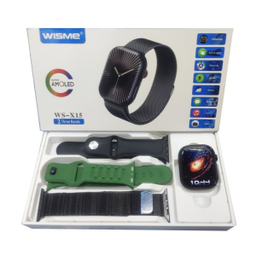 ساعت هوشمند مدل Wisme-X15 سایز 46 میلی متر به همراه بند سیلیکونی