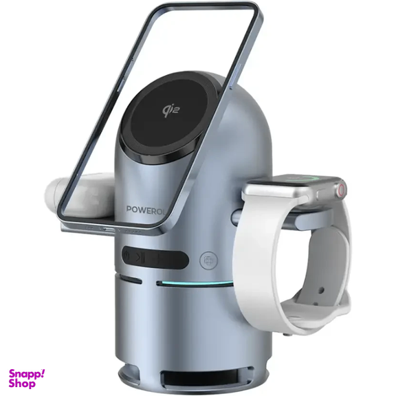 استند شارژر و اسپیکر پاورولوژی مدل Qi2 Speaker Charge Station