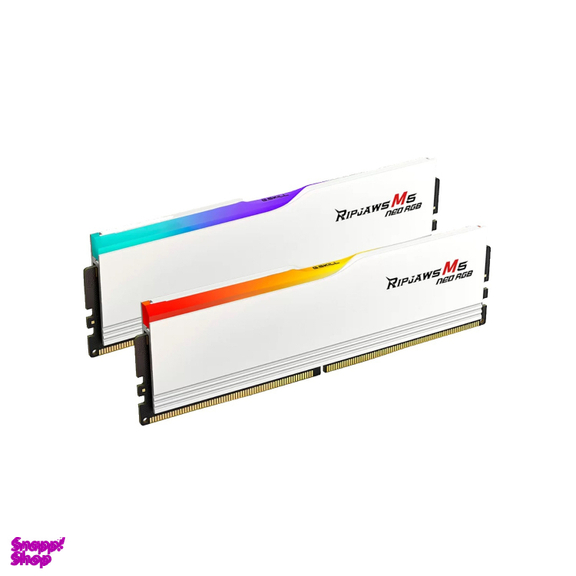 رم دسکتاپ جی اسکیل مدل RIPJAWS M5 NEO RGB DDR5 Dual-Channel 6000MHz CL36 ظرفیت 16 گیگابایت بسته 2 عددی