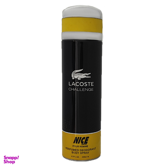 اسپری بدن مردانه نایس پاپت مدل Lacoste Challeng حجم 200 میلی لیتر