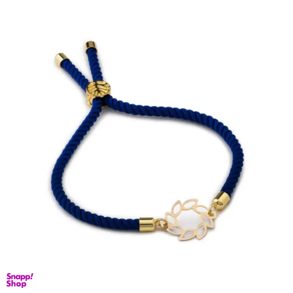 دستبند طلا 18 عیار زنانه داریم مدل برگ خزون M14