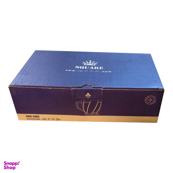 فنجان اسکوئر کد 250ML بسته 6 عددی