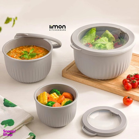 ظرف نگهدارنده لیمون کد 223335 مجموعه 3 عددی