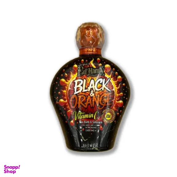 لوسیون سولاریوم بدن پارامونت مدل black & orange حجم 400 میلی لیتر