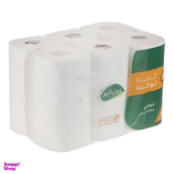 دستمال توالت فول تایم بسته 12 عددی